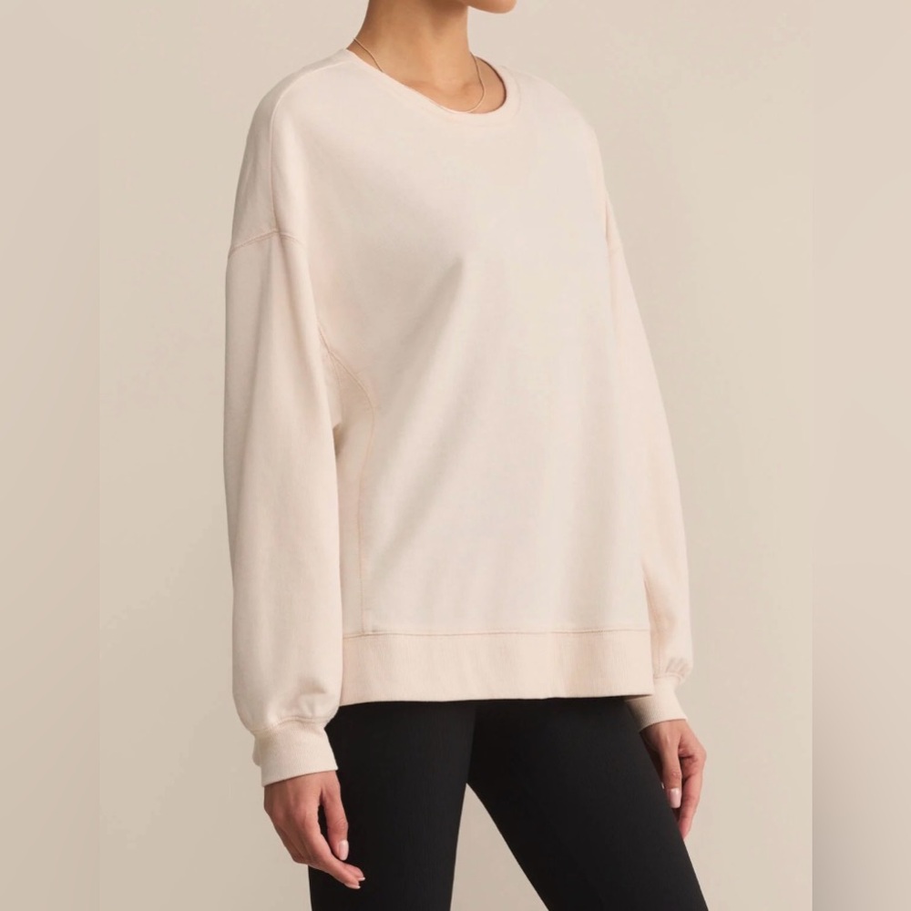 Z Supply Casual Cream Sweatshirt